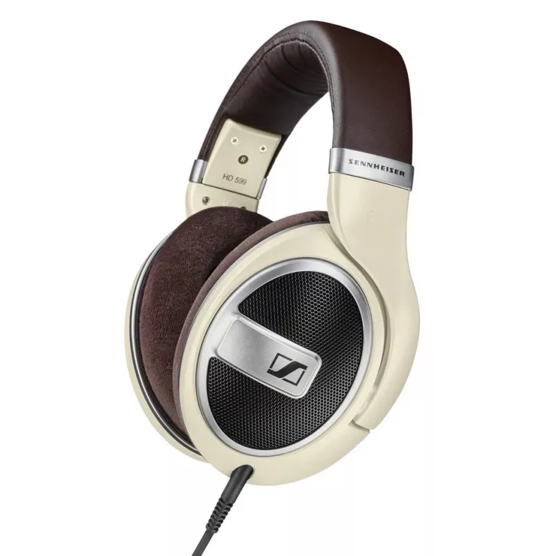Headphones Sennheiser HD 599 — wired circumaural, 50 Ω, 12–38500 Hz, 1.2 m cable, ivory