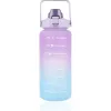 Extralink Motivational Bottle, Water Bottle, 2000ml, Purple-Blue, BUT-992
