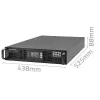 Qoltec 52285 uninterruptible power supply (UPS) Double-conversion (Online) 1 kVA 1000 W 2 AC outlet(s)