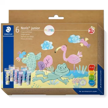 Pastel Paint Set Staedtler 8816P C6 — 6‑piece paste paints in Blue, Mint, Orange, Pink, Purple, Yellow