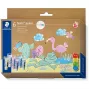 Pastel Paint Set Staedtler 8816P C6 — 6‑piece paste paints in Blue, Mint, Orange, Pink, Purple, Yellow