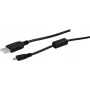 USB A to Mini USB 2.0 8-pin cable ShiverPeaks 1.5 m – data and charging