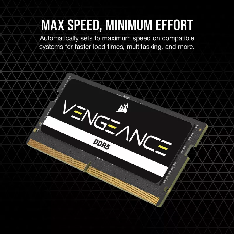 SO-DIMM 64 GB DDR5-5600 (2x 32 GB) Dual-Kit, Memory black, CMSX64GX5M2A5600C48, Vengeance
