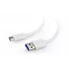 USB data cable Gembird USB A to USB C 1 m, USB 3.2 Gen 1, white