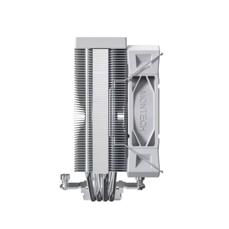 CPU air cooler Montech NX400, 120 mm fans, White, dimensions 156×74×120 mm, TDP 270 W