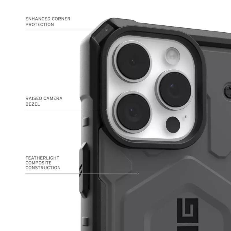 Urban Armor Gear Pathfinder mobile phone case 16 cm (6.3) Cover Silver