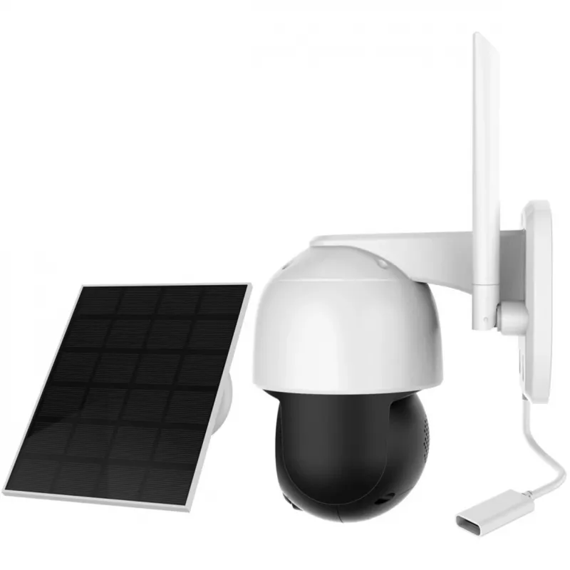 IP security camera Foscam B4 Dome 4 MP (2560×1440), Wi‑Fi 2.4 GHz, IP65, Solar + Battery 5000 mAh, 355° pan, 90° tilt
