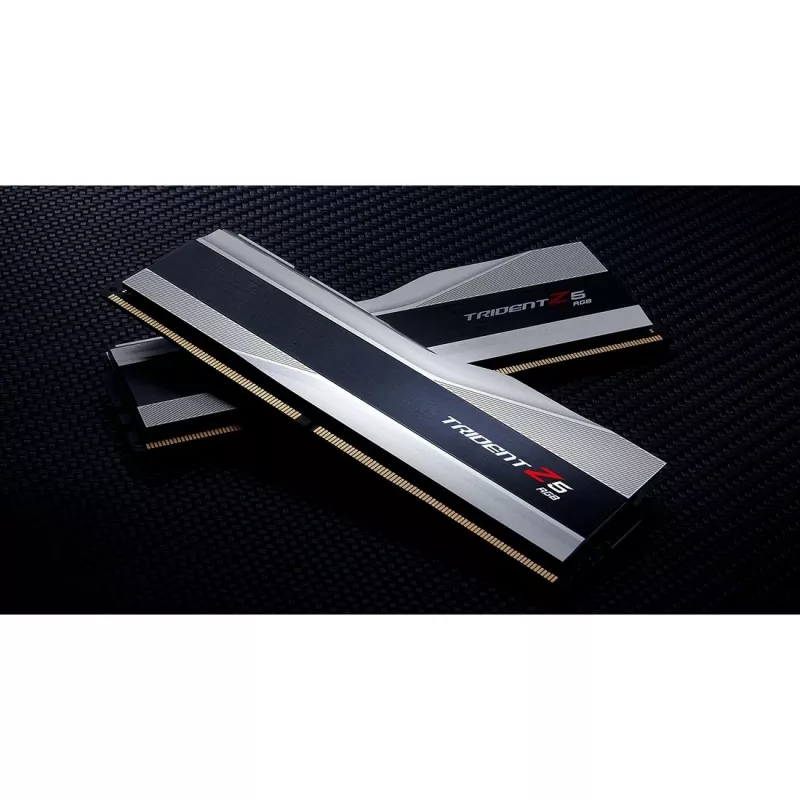 DIMM 32 GB DDR5-8000 (2x 16 GB) Dual-Kit, Arbeitsspeicher silber/schwarz, F5-8000J3848H16GX2-TZ5RS, Trident Z5 RGB, INTEL XMP