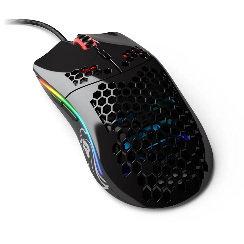Glorious Model O (black, glossy) + Bungee (black) + Model O G-Skatez
