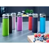 Travel mug Leifheit 03275 600 ml stainless steel, double-wall, leakproof, flip-top, handle, black/blue