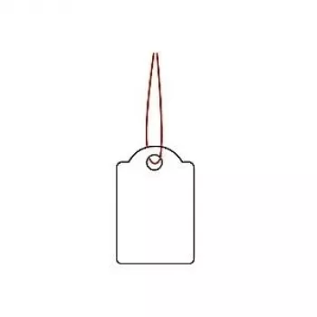 Strung marking tags HERMA 6902 15x24 mm with red string