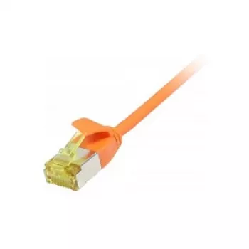 Patch Cable RJ45, CAT6A 500Mhz,10m, orange, U/FTP, slimline Round d=3,8mm, TPE/LSZH(Superflex), AWG32, with Cat.7 Raw Cable, Synergy 21 (S217369V3)