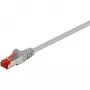 Wentronic Goobay CAT 6 Patch Cable, S/FTP (PiMF), Grey, 10 m - LSZH Halogen-Free, Copper (50891)