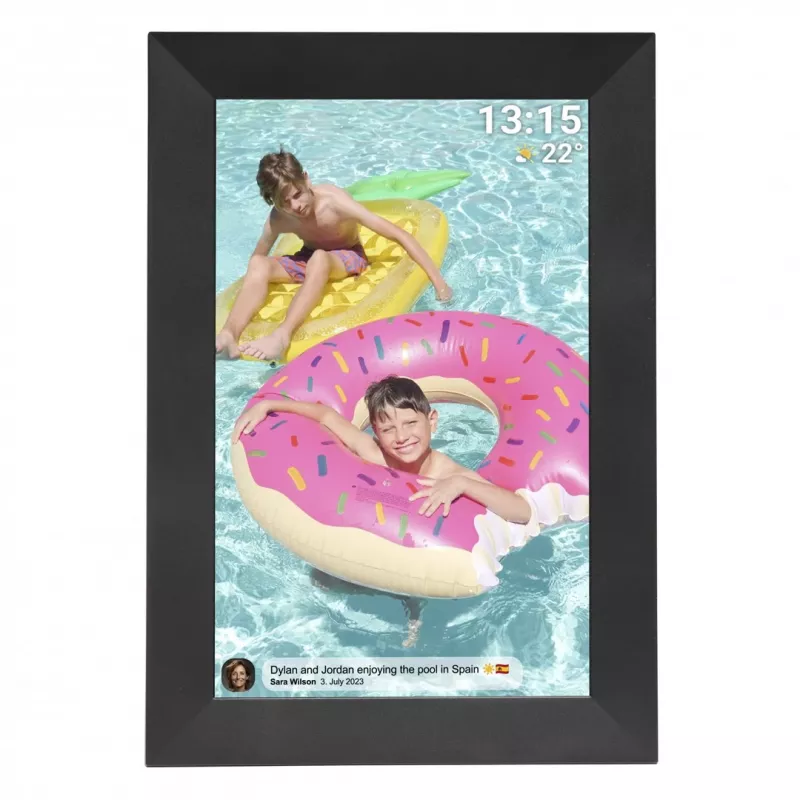 Denver PFF-1024BMK2 digital photo frame Black 25.6 cm (10.1) Touchscreen Wi-Fi