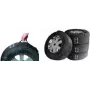 Tire Bag Set IWH Profi 4-piece heavy durable polyester for wheel storage and transport