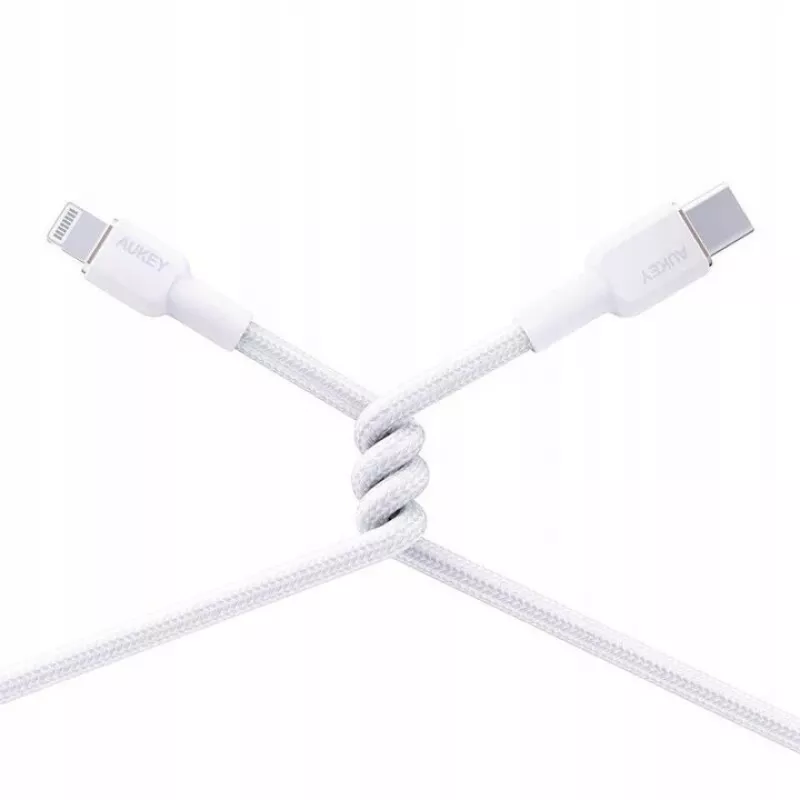 AUKEY CB-NAC1 White Nyl on cable USB C - USB A