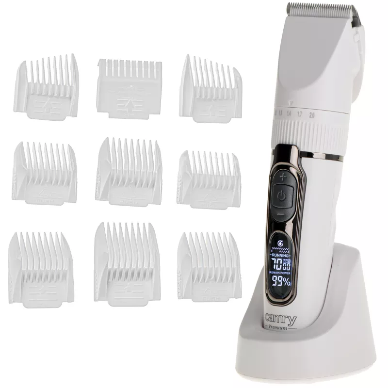 Cordless Hair Clipper Camry CR 2841 with LCD display and 6 length settings