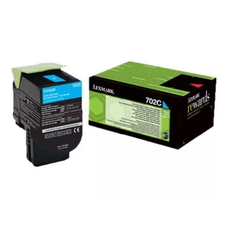 Lexmark 702C R toner cartridge 1 pc(s) Original Cyan