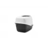 Covered cat litter box Savic Nestor White-Black 56×39×38.5 cm, plastic