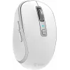 DUAL WiFi+Bluetooth wireless mouse, rechargeable battery, 5 buttons