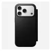 Mobile phone leather folio Nomad Modern Leather Folio Cover for iPhone 17 Pro, 16 cm (6.3 inch), black, 4 card pockets