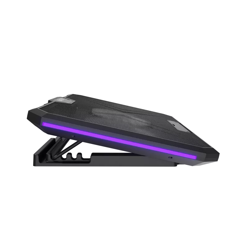 FURY GUNBAI G3 Laptop Cooling Pad 14.1–17.3 with 2 Fans, RGB Lighting, 2× USB