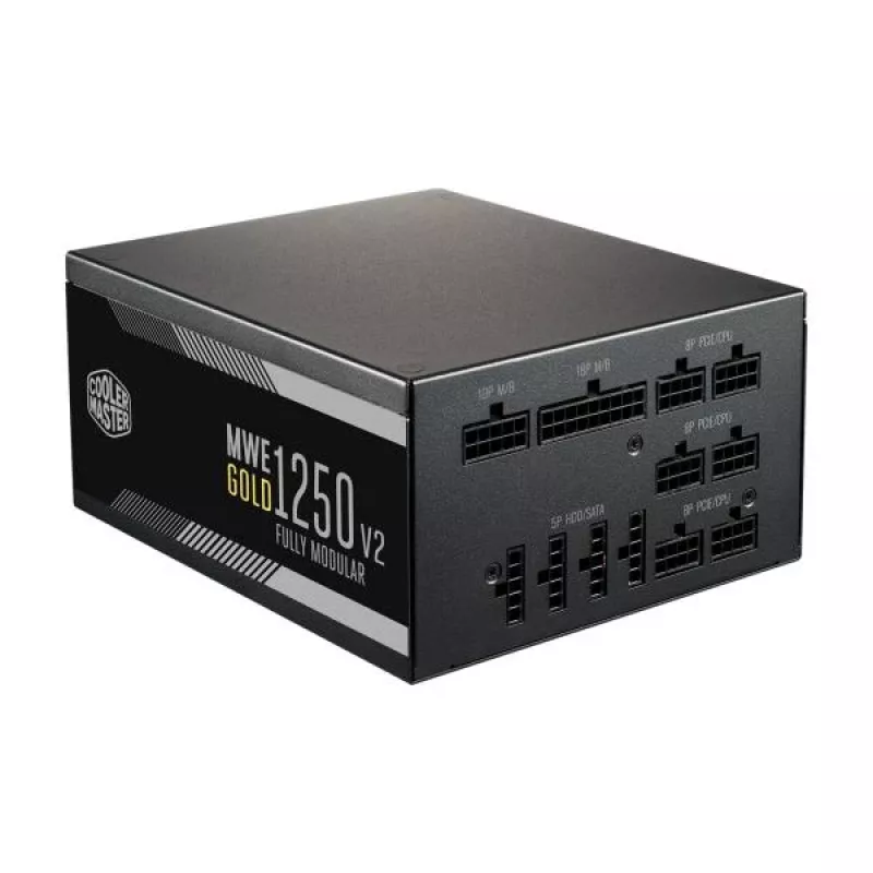 Cooler Master MPE-C501-AFCAG-EU MWE Gold V2, ATX 1250W, RTX Ready, Modular, 140mm, Black