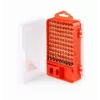 Manual screwdriver set GEMBIRD TK-SD-07 — 90-piece combination screwdrivers and bits, magnetic tips, red carrying case