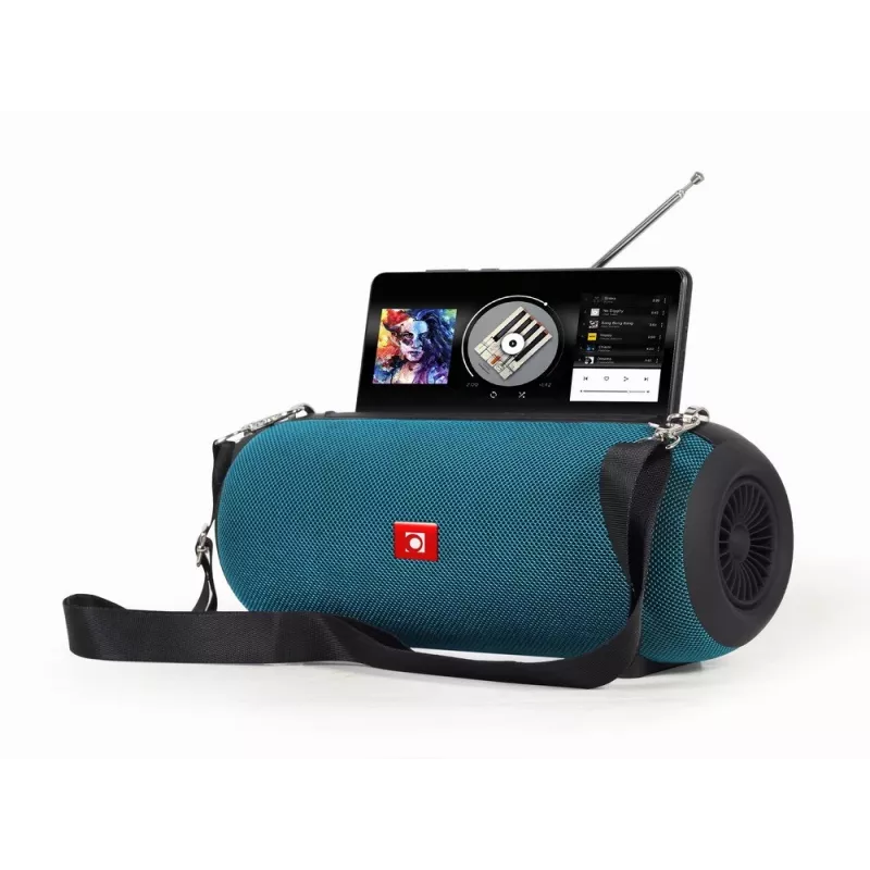 Stereo portable speaker GEMBIRD SPK-BT-17-G — Bluetooth 5.1, 5 W RMS, 1200 mAh, MicroSD, FM, AUX