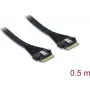 DELOCK PCIe 4.0 Slim SAS Cable SFF-8654 8i to (0.5 m) model 82303