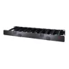 APC NetShelter Cable Management, Horizontal Cable Manager, 1U, Single Side with Cover, Black, 482.6 x 44.45 x 165.1 mm