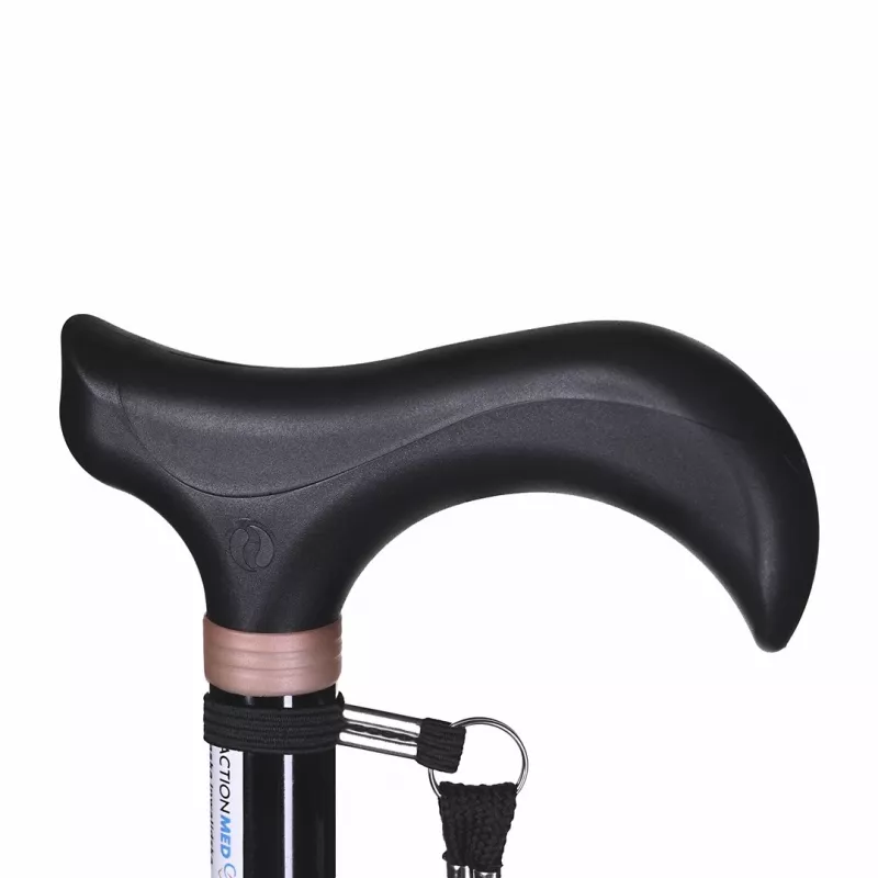 ACTIONMED LI200AM adjustable walking cane, black