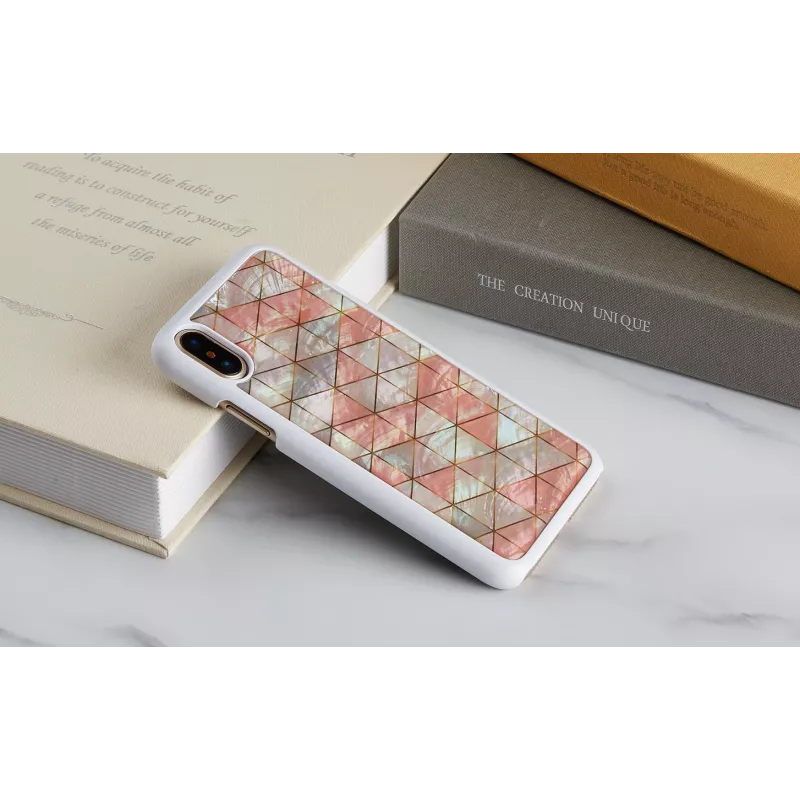 Smartphone case iKins for iPhone XS / XS Max diamond white protective cover