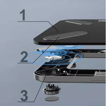 Smart Bathroom Scale Extralink Home, Bluetooth