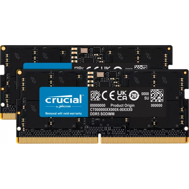 Micron Crucial - DDR5 - Kit - 32 GB: 2 x 16 GB - SO DIMM 262-PIN