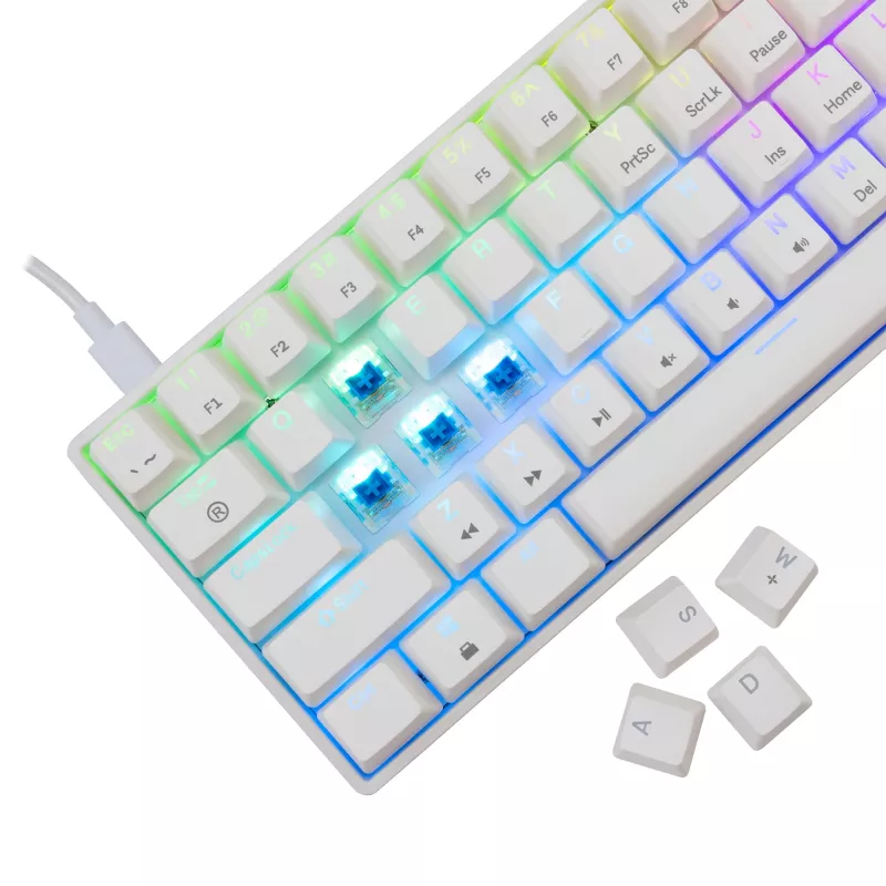Wired mechanical keyboard White Shark Shinobi-2 (GK-004221) — Blue switches, White, US layout