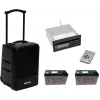 Portable Wireless PA System Omnitronic MOM-10BT4 with CD player, USB, SD and 2 rechargeable batteries