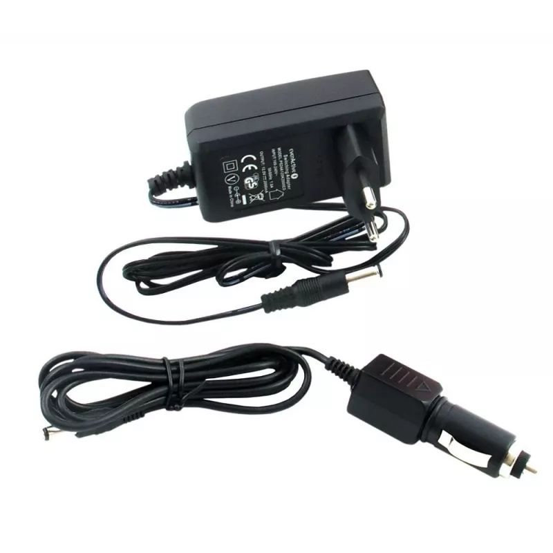 Battery charger everActive NC-1600 — universal DC charger for Li-Ion, supports 16 cells, compatible sizes AA/AAA/C, black, AC 100–240V 50–60Hz