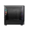 Montech X5M (B) Micro Tower PC case — Micro‑ATX/Mini‑ITX, 3x120mm front, 1x120mm rear, supports ATX PSU, 2x3.5 inch + 4x2.5 inch, Black