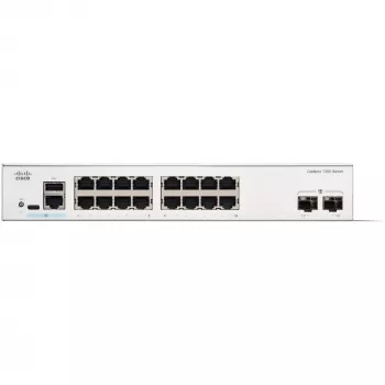 Managed Switch Cisco Catalyst 1300-16T-2G — 16x Gigabit RJ-45, 2x 1GE SFP, L2/L3