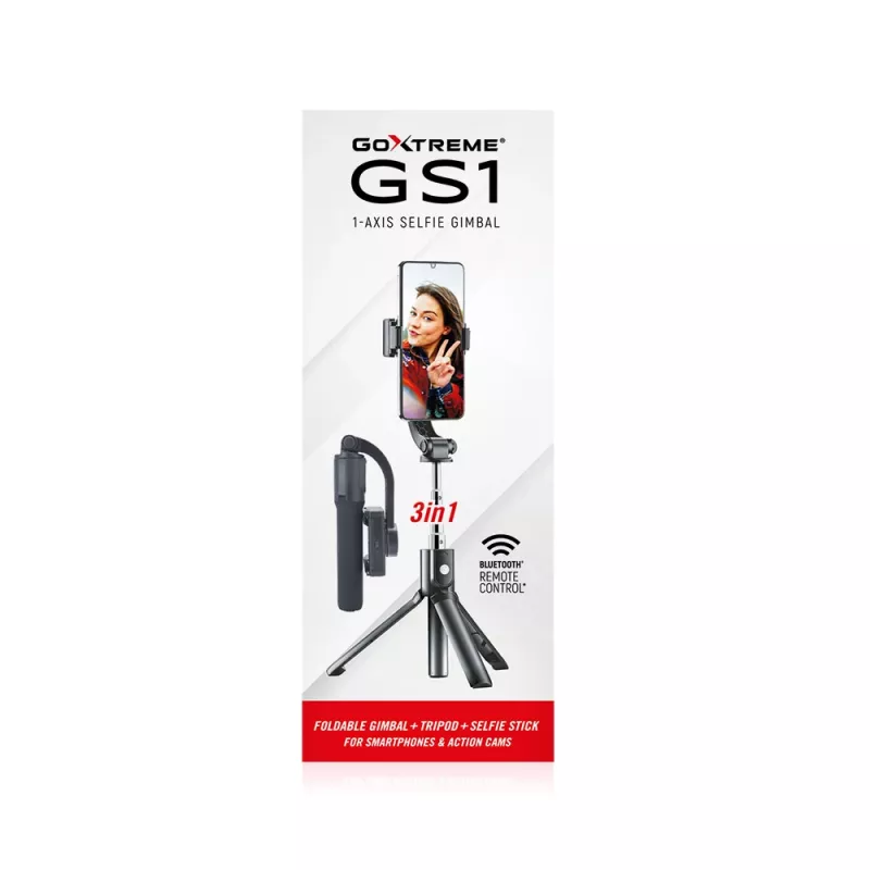 Gimbal GoXtreme GS1 Foldable for Smartphones and Action Cams