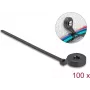 Cable ties DELOCK 18915 180×6 mm black, nylon, 180 mm length, 6 mm width