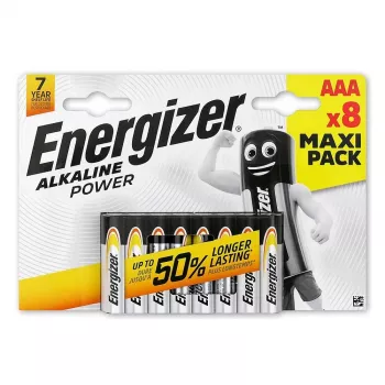 Alkaline AAA Batteries Energizer E92 — 8-pack blister