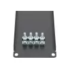 Rack blanking panel Extralink Front Blank Panel 2U 19 inch Black, steel housing