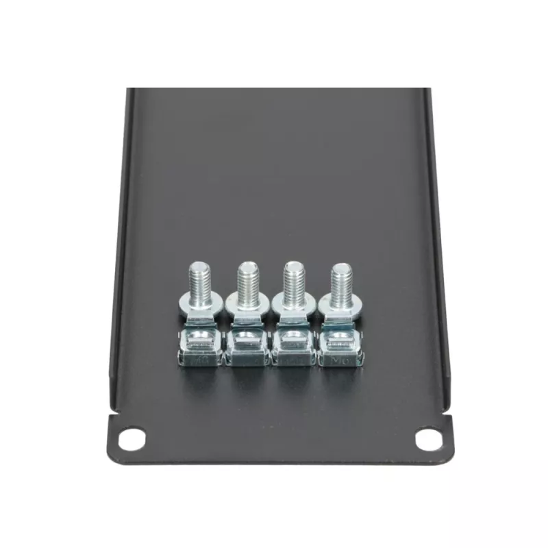 Rack blanking panel Extralink Front Blank Panel 2U 19 inch Black, steel housing