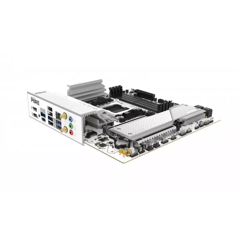 Motherboard Sapphire PURE B850M WIFI Micro ATX — AMD B850, Socket AM5, DDR5 up to 8000 MHz, 4 DIMM, Wi‑Fi 6, 2.5Gb LAN, 2× M.2, PCIe 5.0 x16