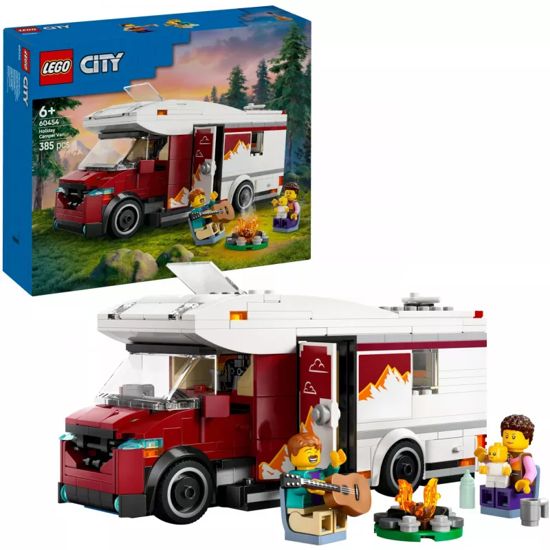 Construction toy LEGO City Adventure Camper 60454, 385 pieces, height 80 mm, for ages 6+