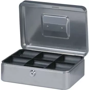 MAUL Geldkassette, Silver, Dimensions: (B)250 x (T)191 x (H)88 mm (56113-95)