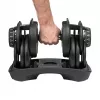 Adjustable cast iron dumbbell Rebel RBA-2303 — up to 24 kg, black, single-piece