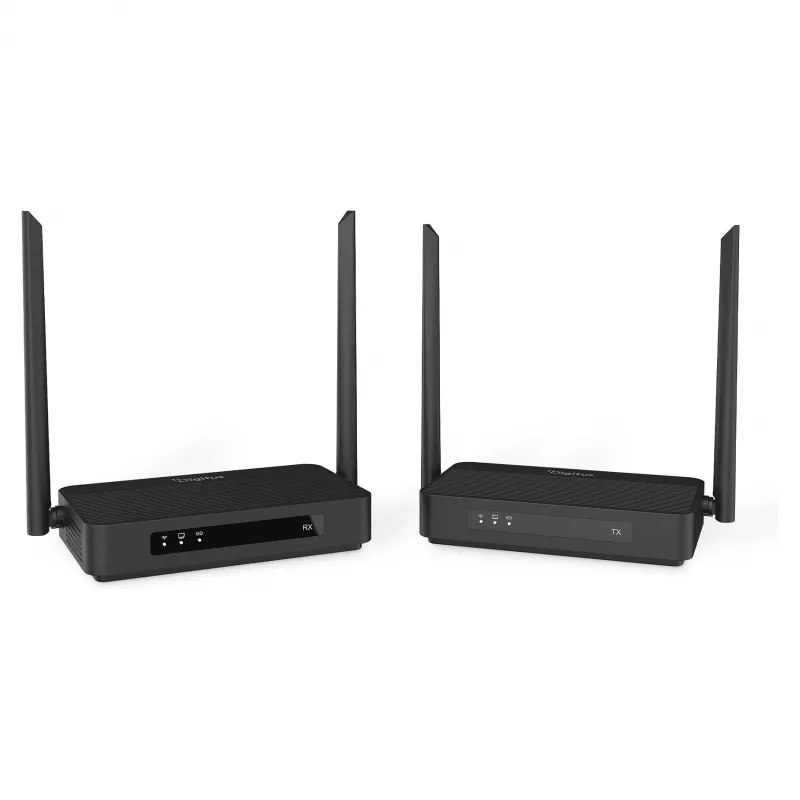 Wireless HDMI KVM Extender Set DIGITUS DS-55360 — Transmitter & Receiver, Wireless, 100 m, 4K/60Hz, HDMI, USB-A/USB-C